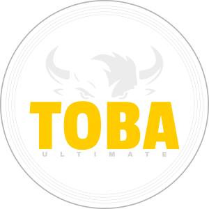 Toba Ultimate Logo on a White risbee
