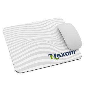 White and Grey waves on a mouse pad