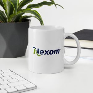 Nexom White Glossy Office 11oz Coffee Mug